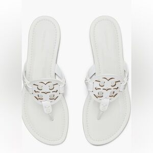 Tory Burch Miller Sandals, Cream size 6.5, good condition, need cleaning.
